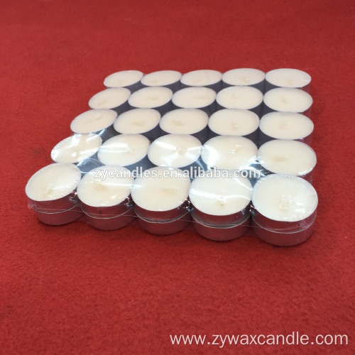 color white wax 14g 4hours gold tealight candles